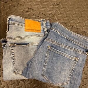 Lot of 2 Women’s Jean Point Sur and Banana Republic Denim Blue Jeans